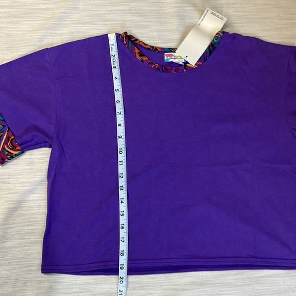 Vintage 90s cropped Purple top - Picture 7 of 7